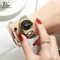 LouisWill Ladies Watch Fashion Quartz Watch Diamond Watches Steel Strap Watches 30M Waterproof Watch Thin Strap Watch Roman Numerals Dial Watches Luxury Design Watch Wristwatch With Calender Luminous Pointer. 