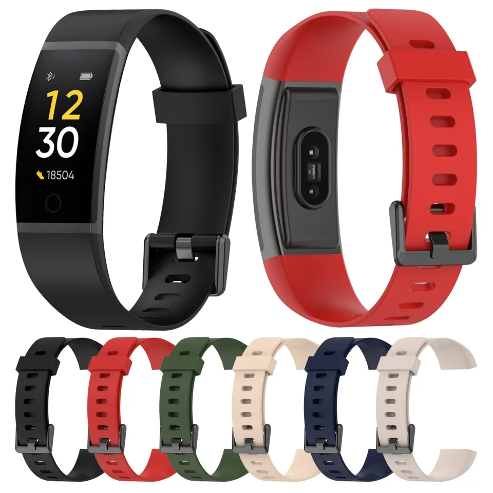 Watche Strap For Realme Band RMA199 Solid Color Silicone Watch
