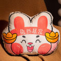 Cute Cartoon Small Animal Doll Plush Pillow Doll Shaped Cushion Bedside Sleeping Cushion Lumbar Support Pillow Printed LOGO. 