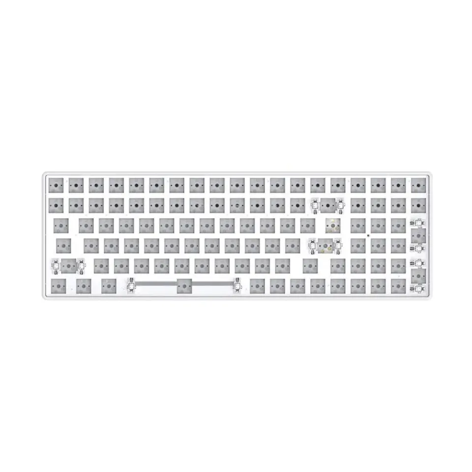Cuifati 84 Key DIY Mechanical Keyboard, Hot Swap RGB Gaming Keyboard with Type C, Custom Keyboard Kits Wireless White RGB CIY84 Hotswap Keyboard DIY Mechanical Keyboard Kit Wired Type
