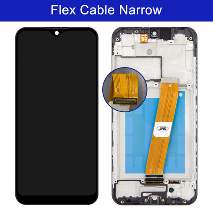 LCD%20With%20Frame%20For%20Samsung%20Galaxy%20A01%20A015%20Black%20Narrow%20Flex%20Display%20Touch%20Screen%20Digitizer%20Assembly%20Replacement%20Parts%20-%20Image%202