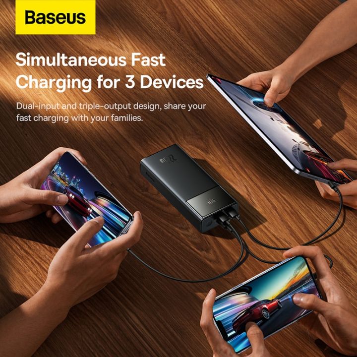 Baseus%20Power%20Bank%2020000mAh%2022.5W%20Star-Lord%20Digital%20Display%20Fast%20Charge%20with%20USB%20to%20Type-C%203A%200.3m%20Black%20Cable%20-%20Image%203