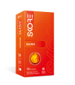 Skore Warm Colored, Dotted, Ribbed & Shaped Condom for Men with Warming lubricant & Smoky Fragrance | 10pcs Pack | India.