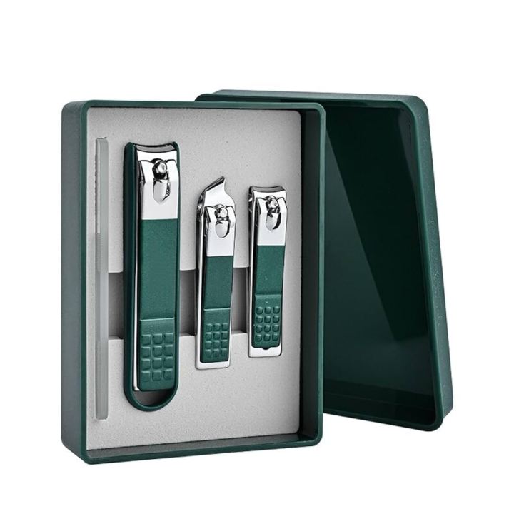 Manimate 4-Pcs Nail Clippers Set - With Nail File