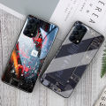 For OPPO Reno 5 Pro Back Cover Version Theme Case Tempered Glass Protection shockproof Cover for OPPO Reno5 Pro case Transparent Circuit Board Design Full Coverage Phone cases. 