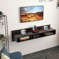 Floating TV Stand Wall Mounted Media Space Saving Entertainment Storage Shelf Set Top Box Stand Wi-Fi Router Storage Large. 