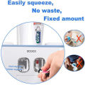 ECOCO Automatic Toothpaste Squeezers Wall Mounted Toothpaste Dispenser Dustproof Toothbrush Holder Bathroom Accessories for Home. 