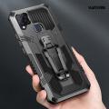 Vantime for Infinix Hot 10S Belt Clip Case Kickstand Slim Phone Cover. 