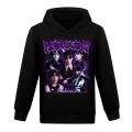 Kids Wednesday Addams Family Cosplay Costume 2023 Addams Baby Girls Sweatshirts Fashion Boys Pullover Hoodie Children Clothes.