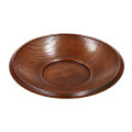 【mogge Store】Hot Japanese Style Solid Tableware Wood Bowl Fruit Dessert Plate Round Present Tableware Dishes Saucer. 