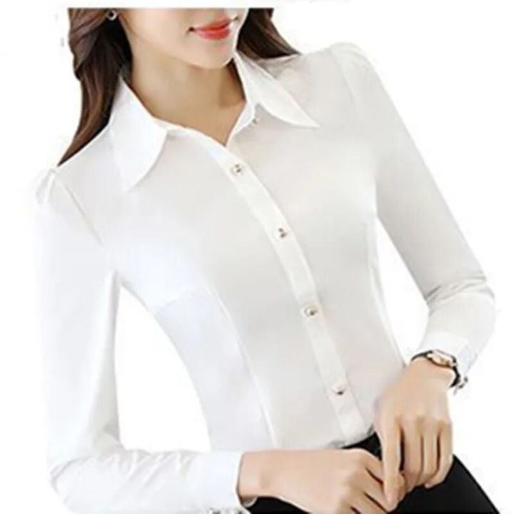 Fashion%20Korean%20Slim%20Red%20Office%20Shirt%20Autumn%20Women%20Lapel%20Long%20Sleeve%20Single%20Breasted%20Working%20Clothes%20Blusas%20Elegant%20Ma'am%20Top%202XL%20-%20Image%202