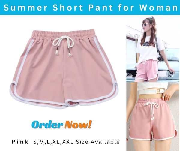 Korean%20Style%20Summer%20Casual%20Shorts%20For%20Woman%20Stretch%20Elastic%20Waist%20Booty%20Short%20Pant%20-%20Image%203