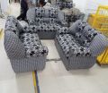 ধূসর 2+2+2 সোফা সেট-6 সিটার - sofa.