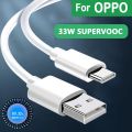 33W SuperVOOC Charge Cable USB Type C Charger For Oppo A95 F19s A76 K9x Find N 5G. 