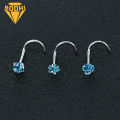 （New）3Pc Noe tud tar Heart tainle teel Cubic Zircon Noe Ring for Party. 