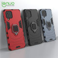 Lenuo Phone Case for Samsung Galaxy F62 / M62 Silicone PC Metal Ring Holder Cover. 