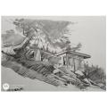 Handmade Pencil Sketch & Drawing Without Frame And Binding.