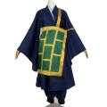Geto Suguru Cosplay Costume Black Blue kimono School Uniform Anime Clothe Halloween Costumes For Women Man.