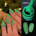 UR SUGAR 7.5ml Reflective Glitter Gel Polish Neon Color Sparkling Glowing in Dark Gel Semi Permanent UV French Nail Art Manicure.