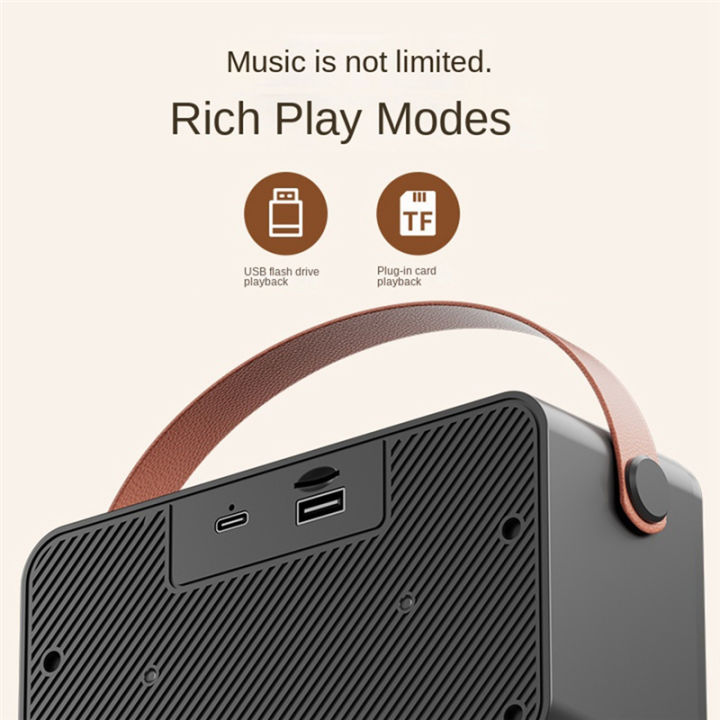 Protable%20Bluetooth%20Speaker%20with%20Lyrics%20Display%20Speaker%20Black%20-%20Image%202