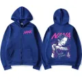 Anime Nana Osaki Zipper Hoodie Men's Harajuku Oversized Zip Up Sweatshirt Fashion Fleece Pullover Hooded Unisex Loose Streetwear. 