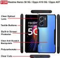 Back Cover for Oppo A57 5g, Oppo k10 5G,Realme Narzo 50 5G (Transparent,Black).