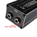 Single Channel Passive DI-Box with XLR TRS Interfaces Direct Injection Audio Box Balanced & Unbalance Signal Converter, Easy to Use.