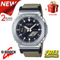 (Ready Stock) G .Shock Men Watch Digital Sport Watch LED Display Water Resistant Shockproof and Waterproof World Time LED Auto Light Sports Square Wrist Watches with 2 Years Warranty GM-2100C-5A. 