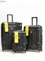 SMART POLO 4 Metal Corner Guard ABS+CP Hard-shell lightweight luggage-010(Black).