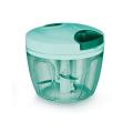 Large Handy and Compact Chopper Handy Quick Cutter for Kitchen, Quick Cutter for Kitchen, 3 Blade Stainless Steel, Pull String, Green (350ml). 