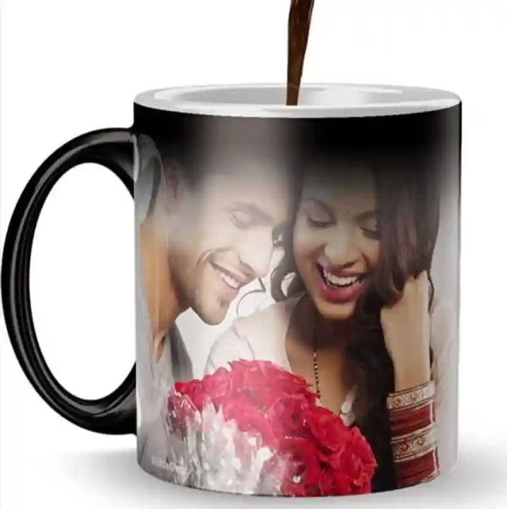 Customized Magic Mug With Photo- Logo- Or Text - Create Your Own Personalized Coffee Mug. Free Home Delivery