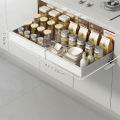 GC Pull Out Cabinet Organizer Fixed With Adhesive Film, Carbon Steel Slide Out Drawers, Sliding Drawers Pantry Shelf For Kitchen, Living Room,Home. 
