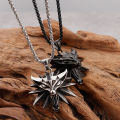 Movie Accessories Witcher 3 The Witcher 3 Wolf Head Necklace Pendant AliExpress Necklace Wholesale.
