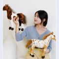 28-70cm Cartoon Simulation Horse Plush Toy Stuffed Lifelike Animal Dolls Girl Birthday Gift Home Decoration. 