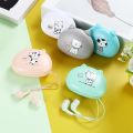 Cute Earphones for Girls Cat 3.5mm Wired Earphone with Mic Stereo Music Earbuds for CellPhone Children Adult Gifts Celular Gamer.
