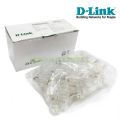 RJ45 Plug Ethernet Gold Plated Network Connector 100Pcs Transparent D-Link.