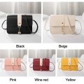 Fashion Small Square Bag Women's Small PU Leather Crossbody Bag Ladies Handbags Girls Summer Travel Mini Purse Satchel.