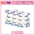 MAANGE MAGEFY 3Pair Natural Handmade Reusable Soft False Eyelash Set New. 