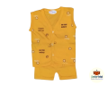 3 Pcs Boys/Girls Cotton Printed Sleveless Ankar Nima. 
