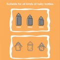 Travel Stroller Insulated Bag Baby Nursing Bottle Heater Safe for Outdoor Winter -Yellow. 