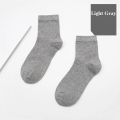 Plus Size 48,49,50,51,52,53 Mens Dress Socks 44, 45, 46, 47 Business Crew Socks 5 Pairs Solid Cotton Men Winter Socks. 