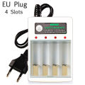AA AAA 4 Slots Battery Charger 110V 220V Ni-Cd Fast Charging Rechargeable Smart US / EU Plug for 1.2V Battery Charging. 