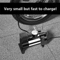 Portable Electric Tire Inflator Pump: Multifunction Vehicle Air Pump with 12V Compressor for Small Vehicles Easy to Use. 