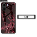 For Xiaomi Poco C65 Phone Case Fashion Marble Pattern Phone Case Tempered Glass Protected Soft Silicone Bumper for Poco C65 Cover Casing HP.