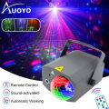 Auoyo DAU-Magic Ball LED Laser Magic Ball Light Party Lights Disco Ball Lights Projection Ambient Lamp Sound Activated LED Strobe Light with Remote Control Stage Strobe Effects for Home Pub Parties.