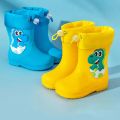 Lovely Cartoon Baby Boys Girls Water Shoes Rain Boots Kids Waterproof High Quality Lightweight Non-slip Children Rainboots New. 
