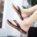 Minimalist new style flip flops men's summer slippers, student Korean version for external wear, non slip toe clip board shoes, beach shoes.