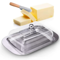Solid Cheese Buter Container-Stainless Steel Butter Dish with Lid-Storage Box for Kitchen. 