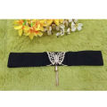 Black Ladies Golden Adjusted High quality Belt for woman. 