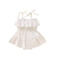 NYT Newborn Infant Baby Girl Sleeveless Solid Lace Dress Romper Clothes Outfits. 